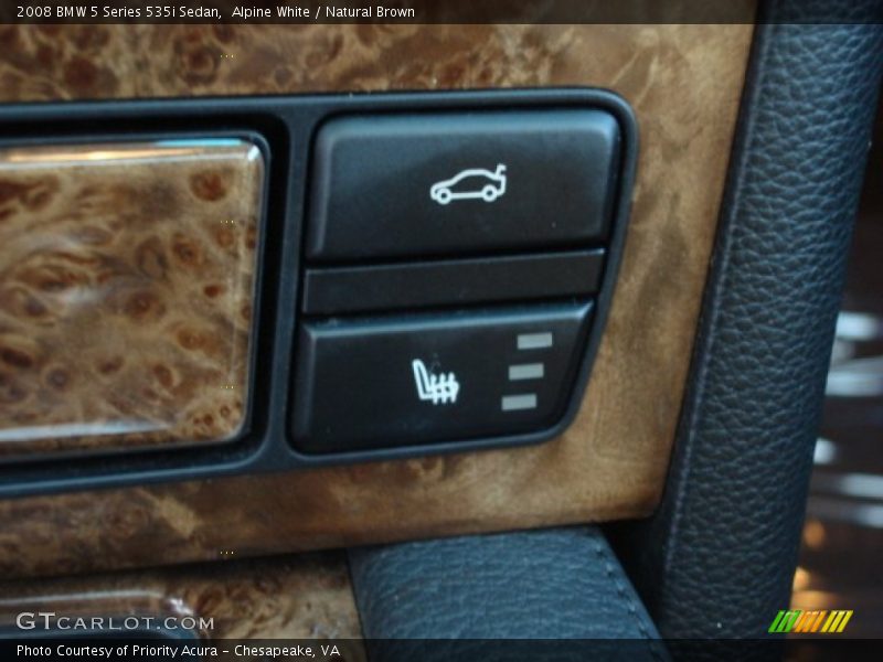 Alpine White / Natural Brown 2008 BMW 5 Series 535i Sedan