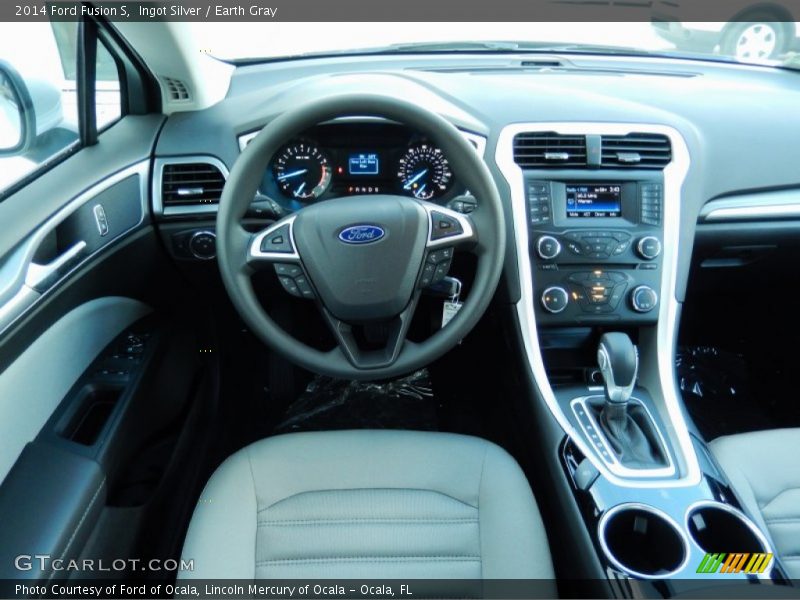 Ingot Silver / Earth Gray 2014 Ford Fusion S