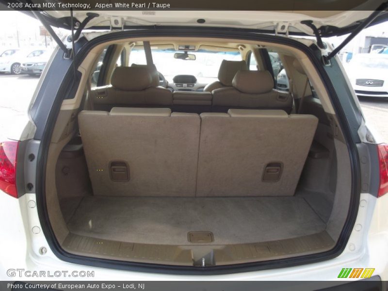 Aspen White Pearl / Taupe 2008 Acura MDX Technology