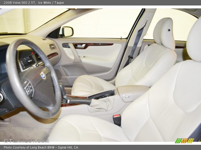 Ice White / Taupe 2008 Volvo S60 2.5T