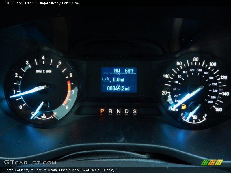 Ingot Silver / Earth Gray 2014 Ford Fusion S