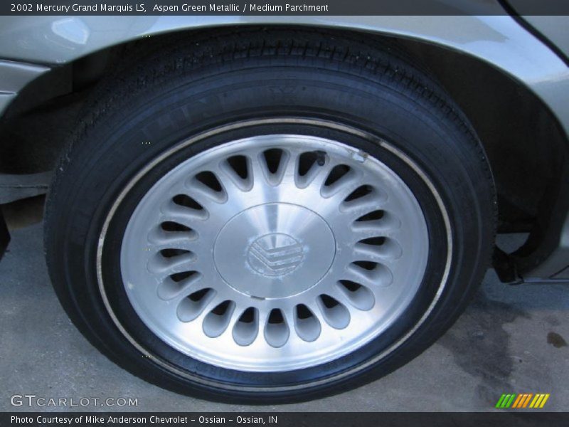 Aspen Green Metallic / Medium Parchment 2002 Mercury Grand Marquis LS