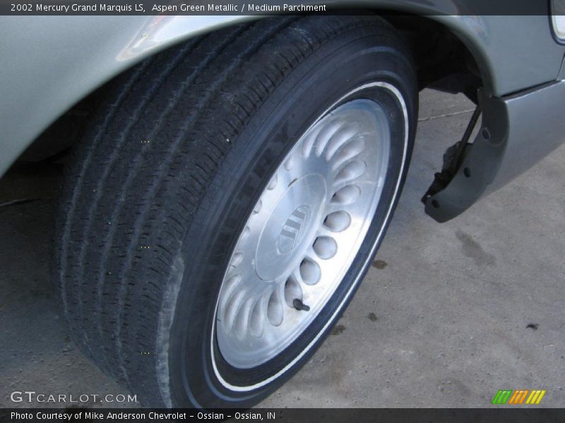 Aspen Green Metallic / Medium Parchment 2002 Mercury Grand Marquis LS