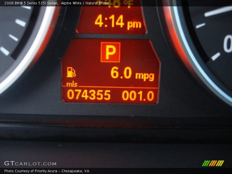 Alpine White / Natural Brown 2008 BMW 5 Series 535i Sedan