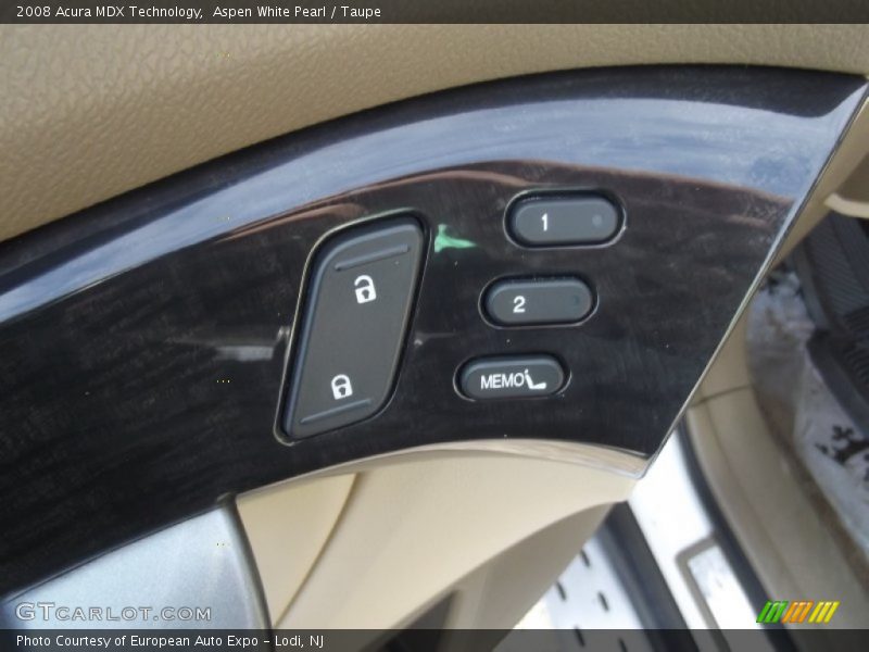Aspen White Pearl / Taupe 2008 Acura MDX Technology