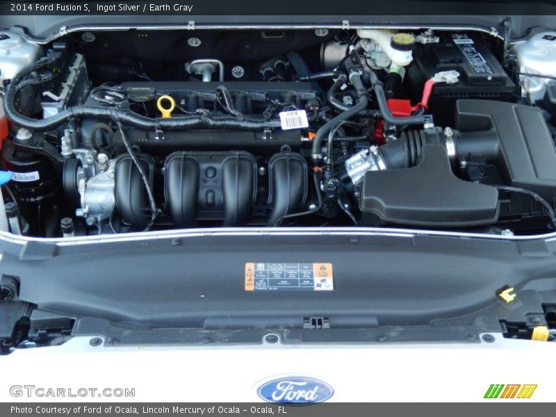 Ingot Silver / Earth Gray 2014 Ford Fusion S