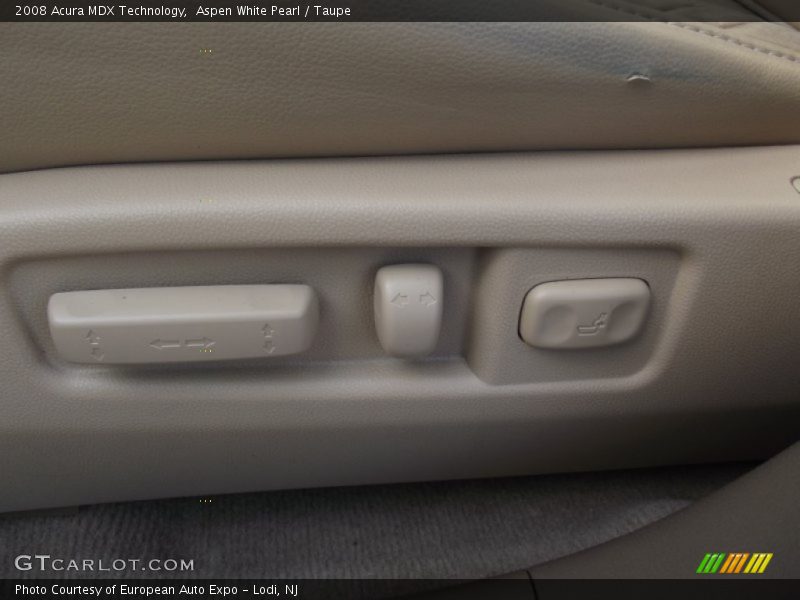 Aspen White Pearl / Taupe 2008 Acura MDX Technology