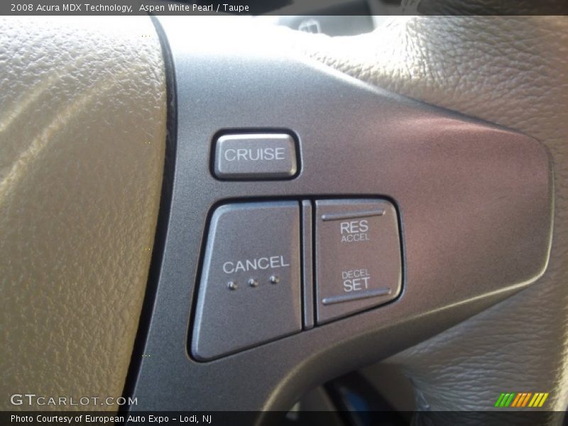 Aspen White Pearl / Taupe 2008 Acura MDX Technology