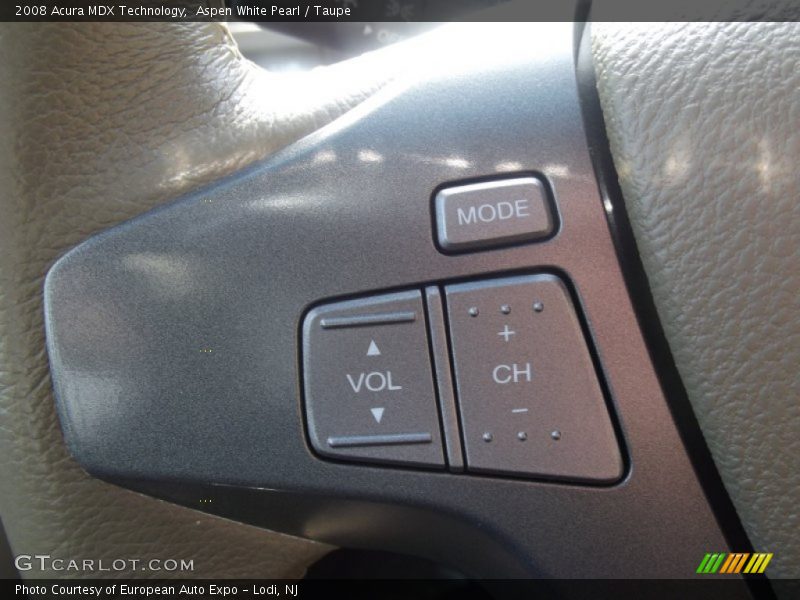 Aspen White Pearl / Taupe 2008 Acura MDX Technology