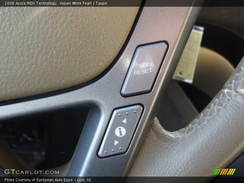 Aspen White Pearl / Taupe 2008 Acura MDX Technology