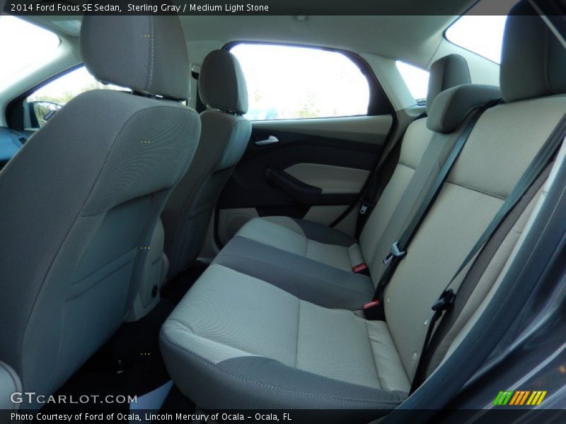 Sterling Gray / Medium Light Stone 2014 Ford Focus SE Sedan