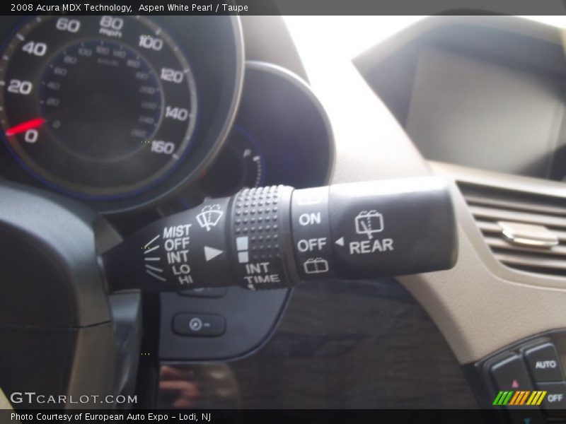 Aspen White Pearl / Taupe 2008 Acura MDX Technology