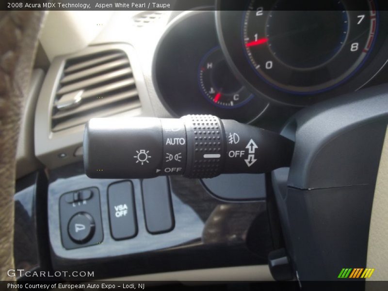 Aspen White Pearl / Taupe 2008 Acura MDX Technology