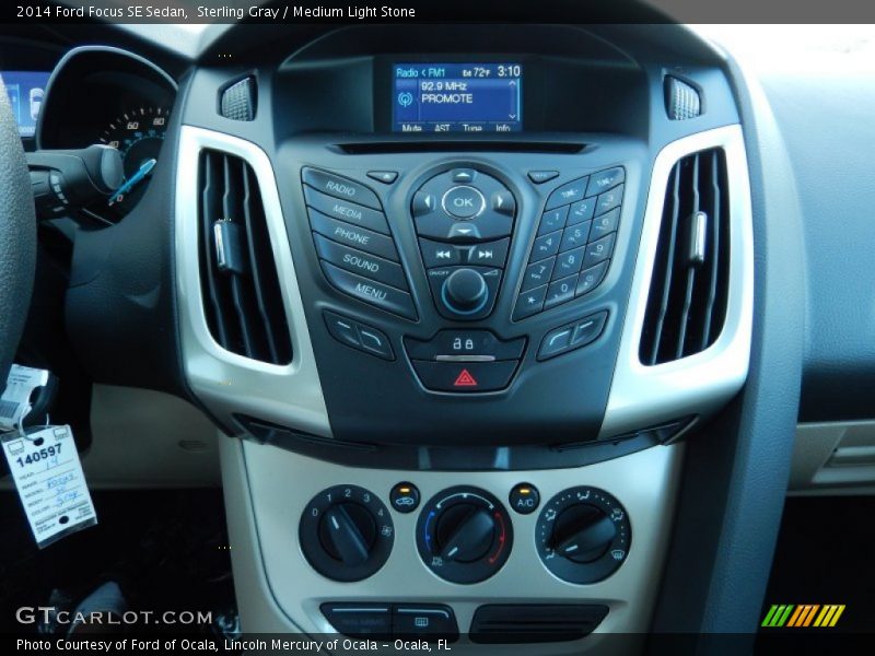 Sterling Gray / Medium Light Stone 2014 Ford Focus SE Sedan