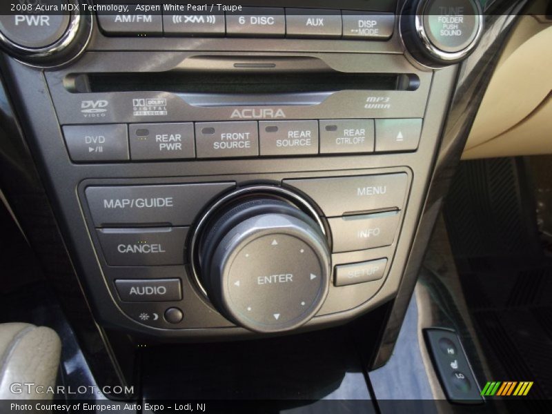 Aspen White Pearl / Taupe 2008 Acura MDX Technology