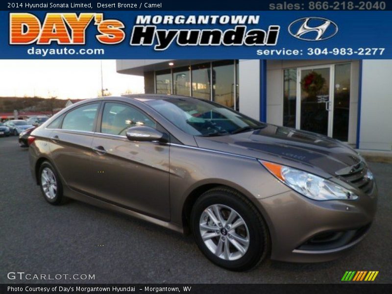 Desert Bronze / Camel 2014 Hyundai Sonata Limited