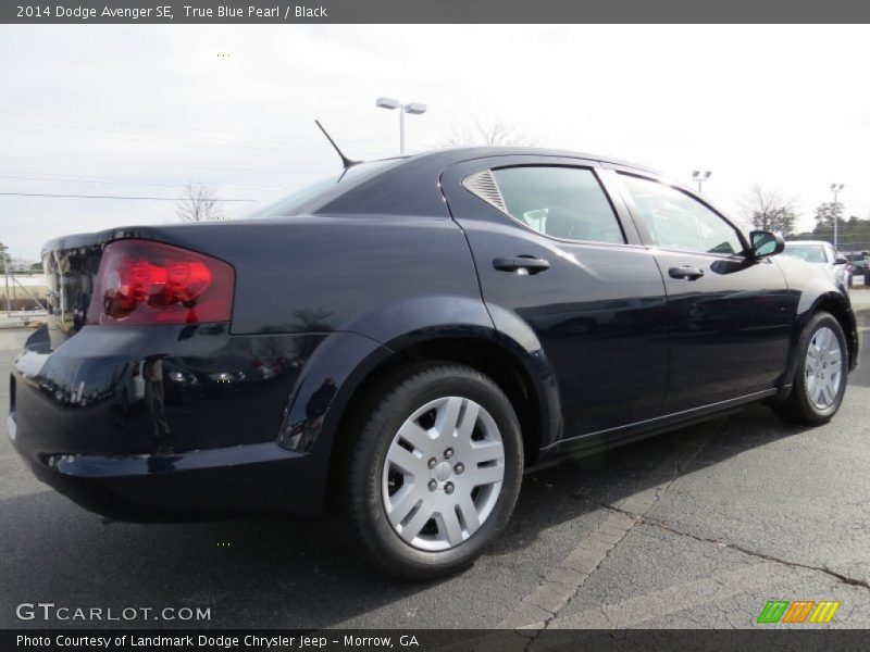 True Blue Pearl / Black 2014 Dodge Avenger SE