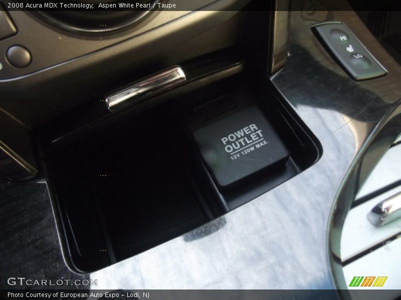 Aspen White Pearl / Taupe 2008 Acura MDX Technology