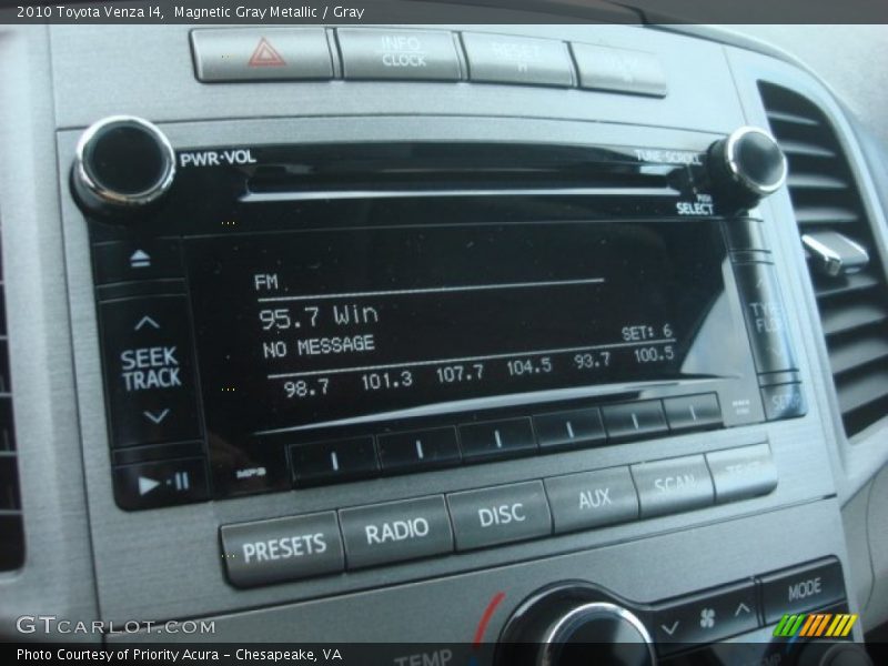 Magnetic Gray Metallic / Gray 2010 Toyota Venza I4