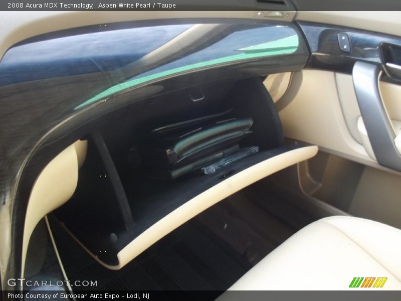 Aspen White Pearl / Taupe 2008 Acura MDX Technology