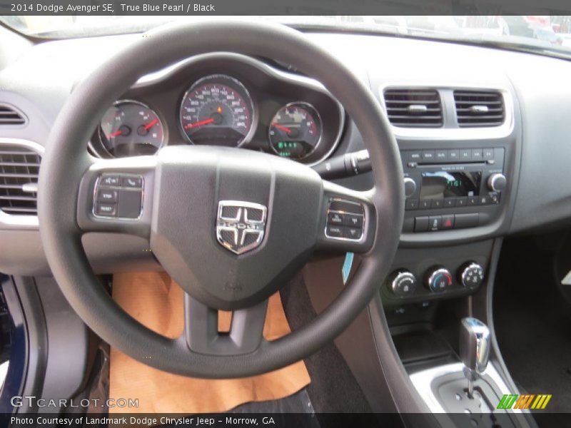 True Blue Pearl / Black 2014 Dodge Avenger SE