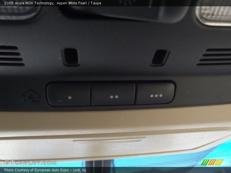 Aspen White Pearl / Taupe 2008 Acura MDX Technology