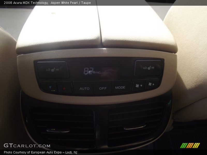 Aspen White Pearl / Taupe 2008 Acura MDX Technology