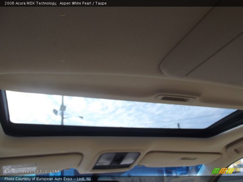 Aspen White Pearl / Taupe 2008 Acura MDX Technology