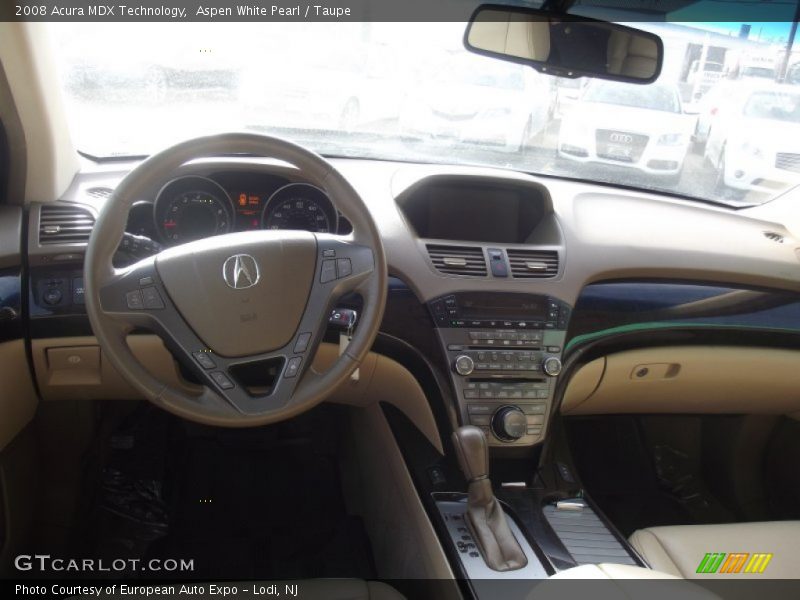 Aspen White Pearl / Taupe 2008 Acura MDX Technology