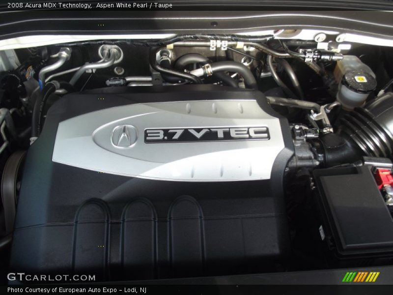 Aspen White Pearl / Taupe 2008 Acura MDX Technology