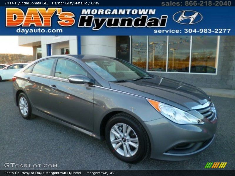 Harbor Gray Metallic / Gray 2014 Hyundai Sonata GLS
