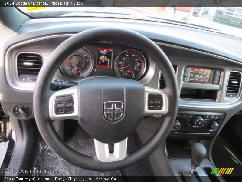 Pitch Black / Black 2014 Dodge Charger SE