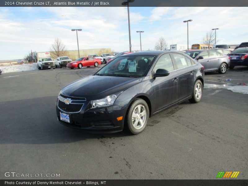 Atlantis Blue Metallic / Jet Black 2014 Chevrolet Cruze LT