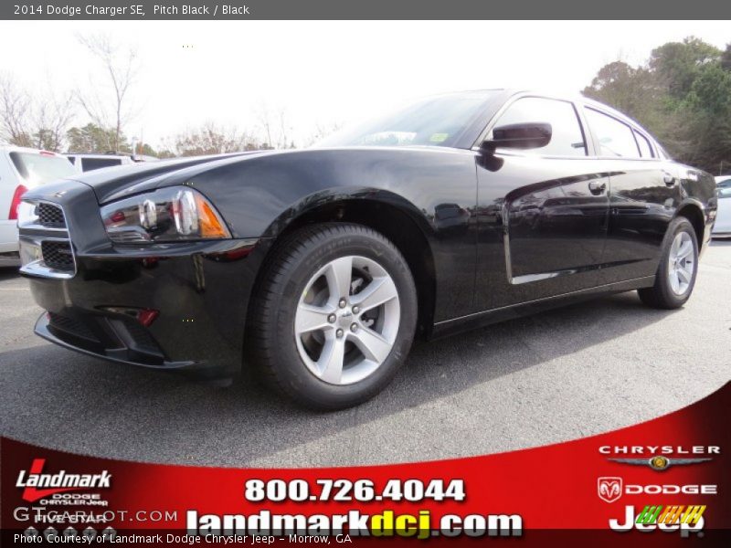 Pitch Black / Black 2014 Dodge Charger SE