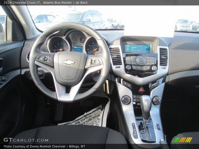 Atlantis Blue Metallic / Jet Black 2014 Chevrolet Cruze LT