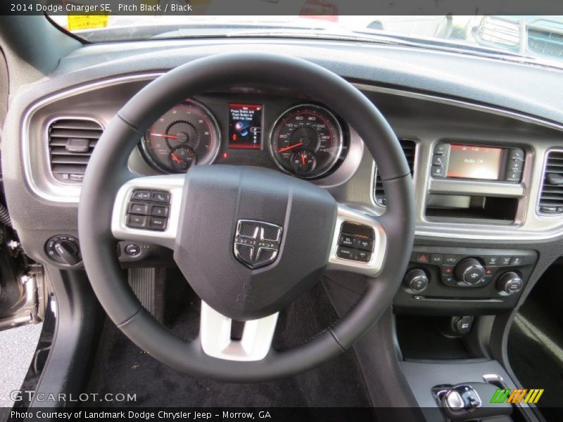 Pitch Black / Black 2014 Dodge Charger SE