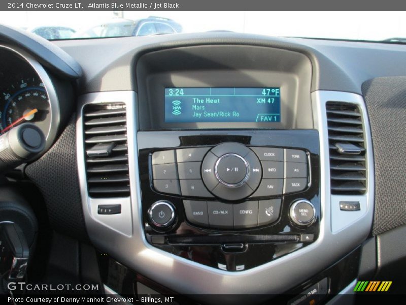 Atlantis Blue Metallic / Jet Black 2014 Chevrolet Cruze LT