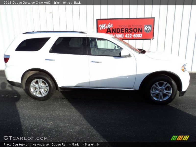 Bright White / Black 2013 Dodge Durango Crew AWD