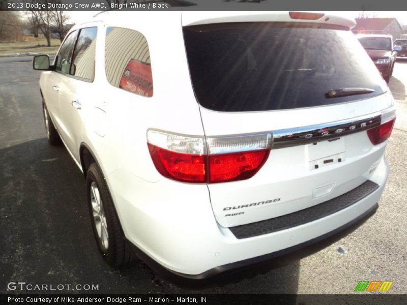 Bright White / Black 2013 Dodge Durango Crew AWD