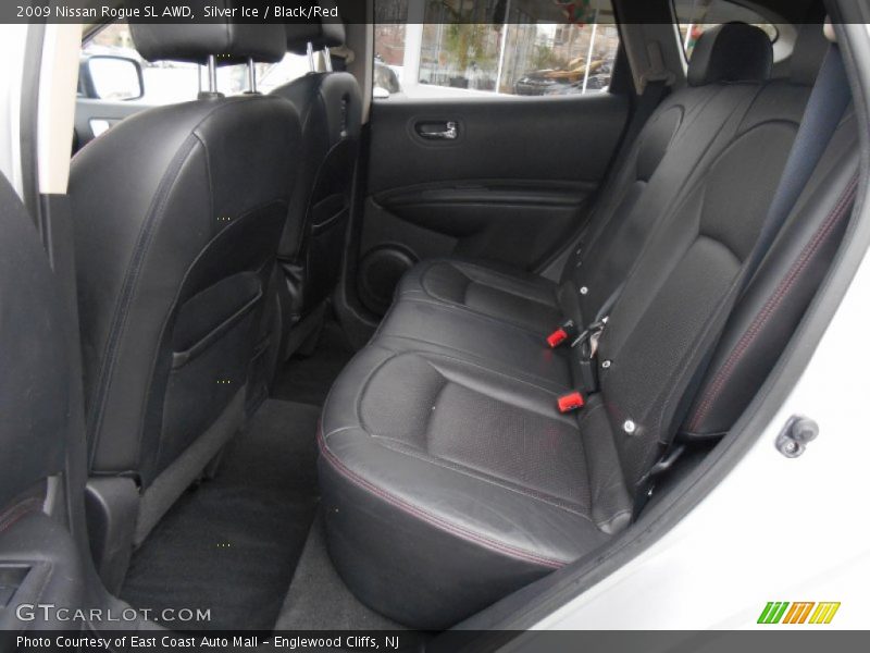 Silver Ice / Black/Red 2009 Nissan Rogue SL AWD