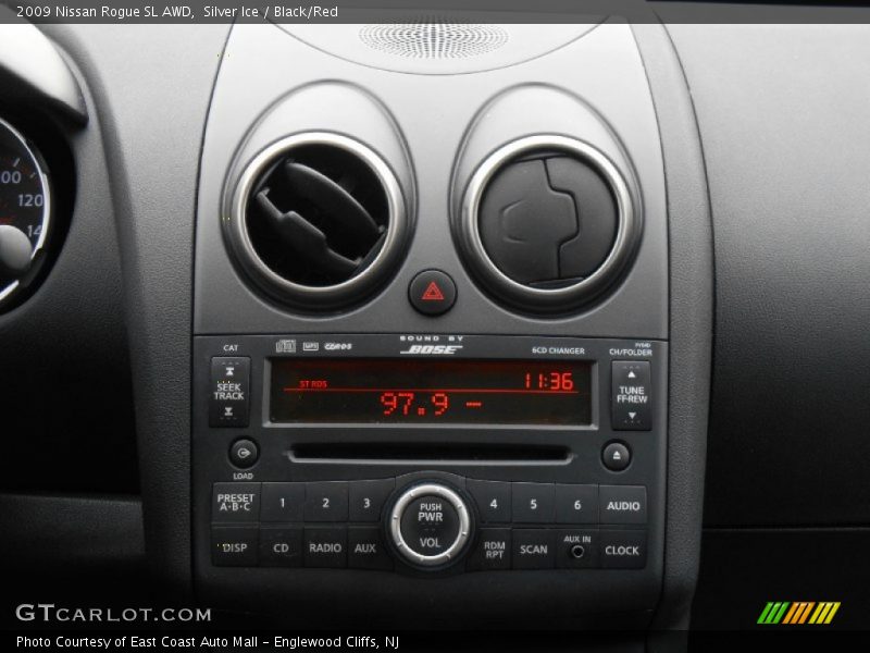 Silver Ice / Black/Red 2009 Nissan Rogue SL AWD