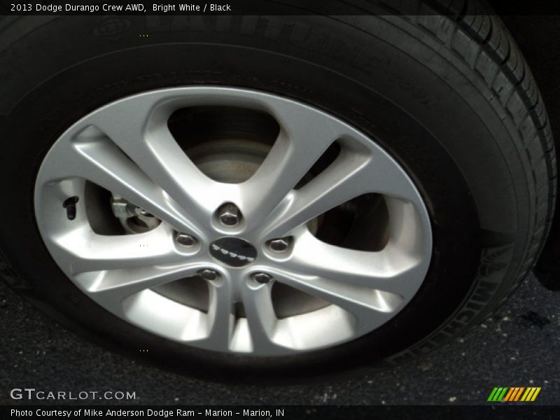 Bright White / Black 2013 Dodge Durango Crew AWD
