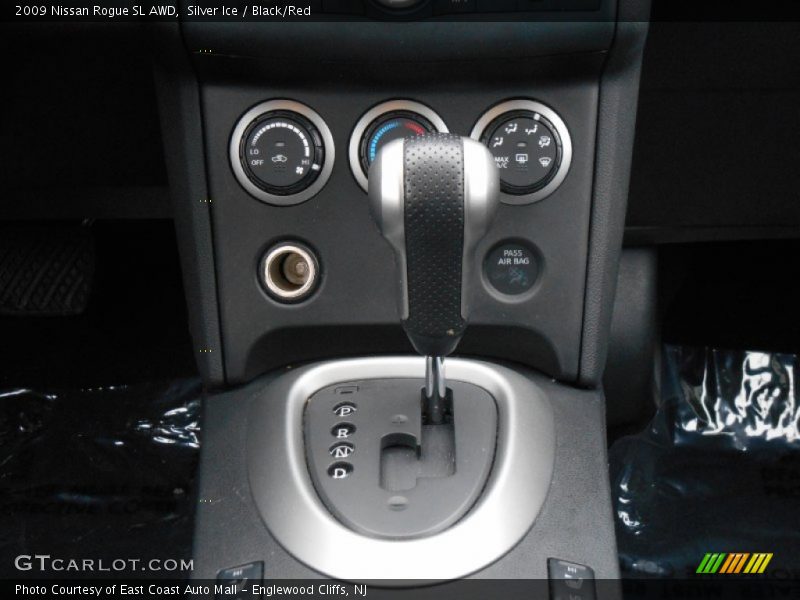 Silver Ice / Black/Red 2009 Nissan Rogue SL AWD
