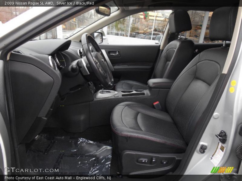 Silver Ice / Black/Red 2009 Nissan Rogue SL AWD