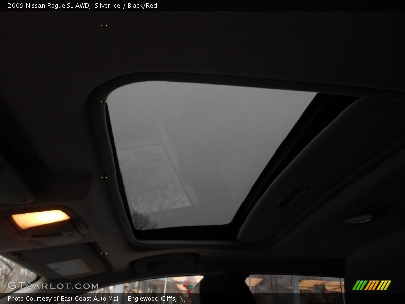 Silver Ice / Black/Red 2009 Nissan Rogue SL AWD