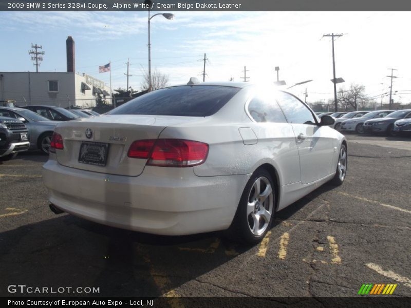 Alpine White / Cream Beige Dakota Leather 2009 BMW 3 Series 328xi Coupe