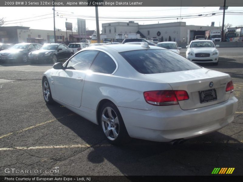 Alpine White / Cream Beige Dakota Leather 2009 BMW 3 Series 328xi Coupe