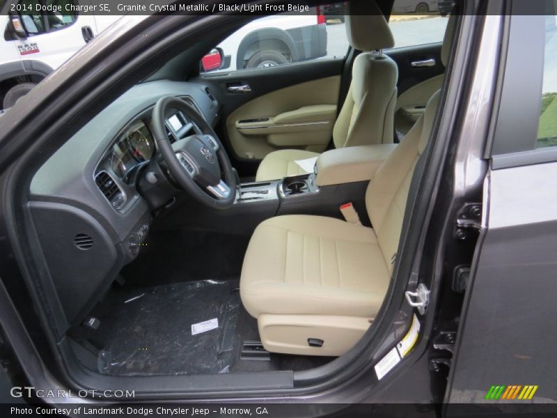 Granite Crystal Metallic / Black/Light Frost Beige 2014 Dodge Charger SE