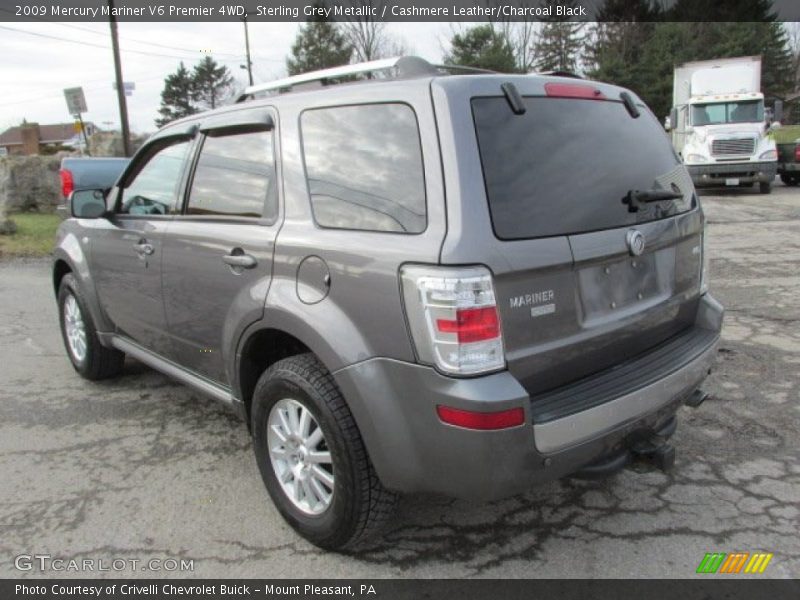 Sterling Grey Metallic / Cashmere Leather/Charcoal Black 2009 Mercury Mariner V6 Premier 4WD