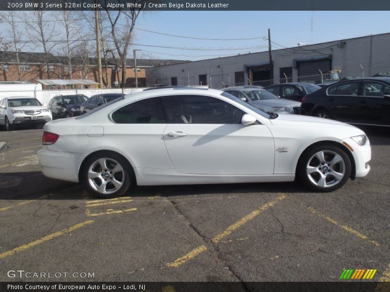 Alpine White / Cream Beige Dakota Leather 2009 BMW 3 Series 328xi Coupe